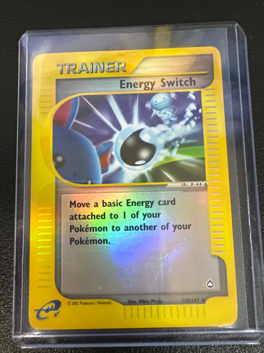 Pokemon Energy Switch reverse holo 120/147 Aquapolis DM