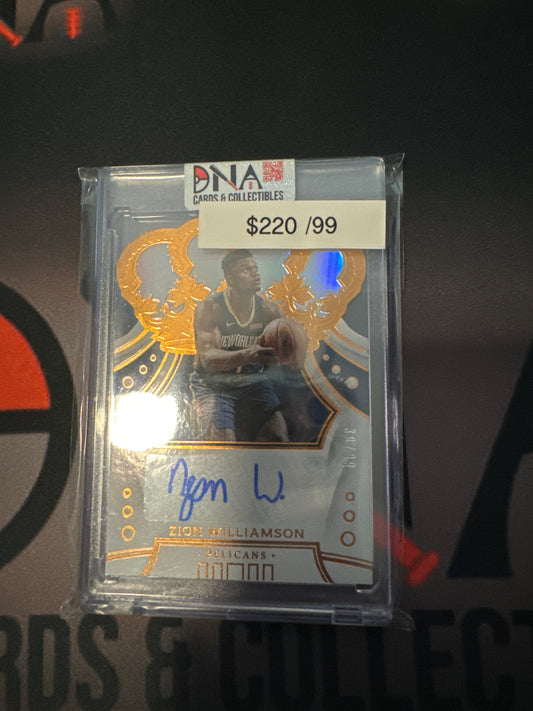 2019-20 Crown Royale Zion Williamson auto /99