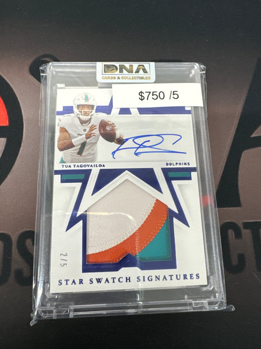 2021 Flawless Tua Tagovailoa star swatch signatures auto /5