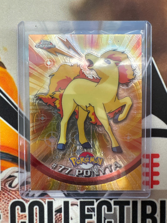2000 Topps Chrome Pokemon Ponyta TV Animation Series #77