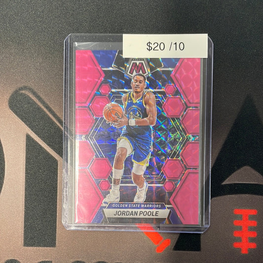 2022-23 NBA Jordan Poole Mosaic Pink Fluorescent /10.