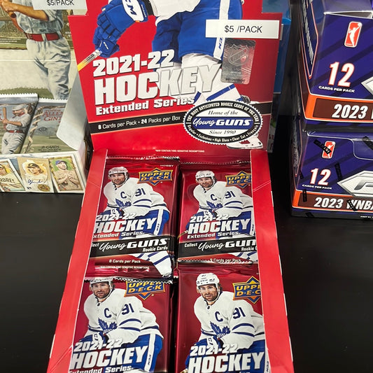 2021-22 Upper Deck Hockey extended series single pack