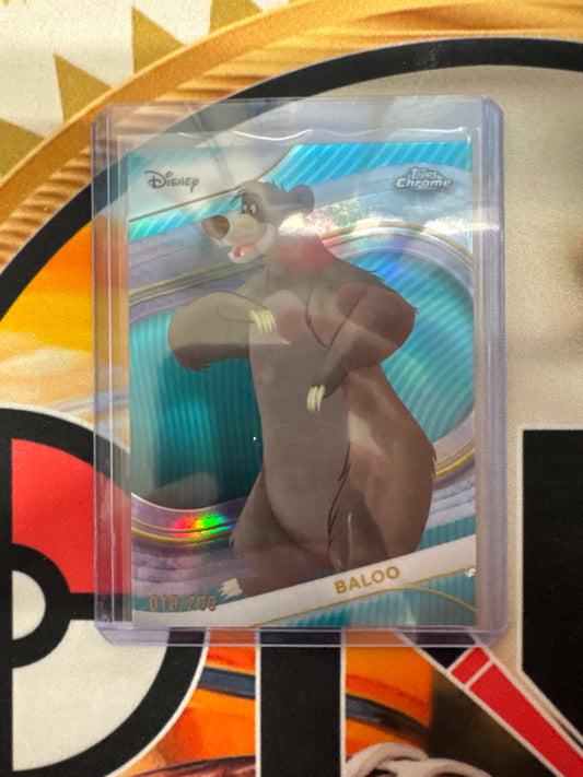 2025 Topps Chrome Disney Baloo Teal Refractor /299