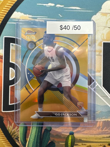 2024 Topps Finest NBA GG Jackson Rookie Gold Refractor /50