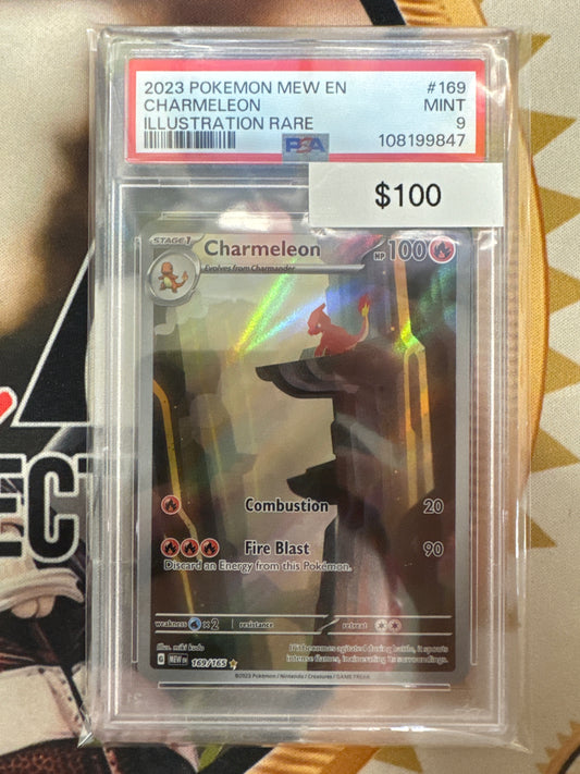 Pokémon Charmeleon Illustration Rare (151) 169/165 PSA 9