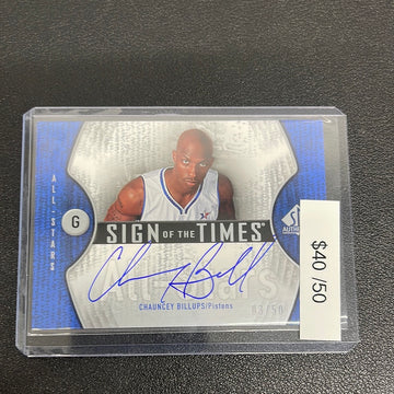 2006-07 NBA SP Chauncey Billups Sign of the Times Auto /50