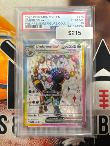 Pokemon Umbreon ex SVP 176 Promo Premium Figure Collection PSA 10