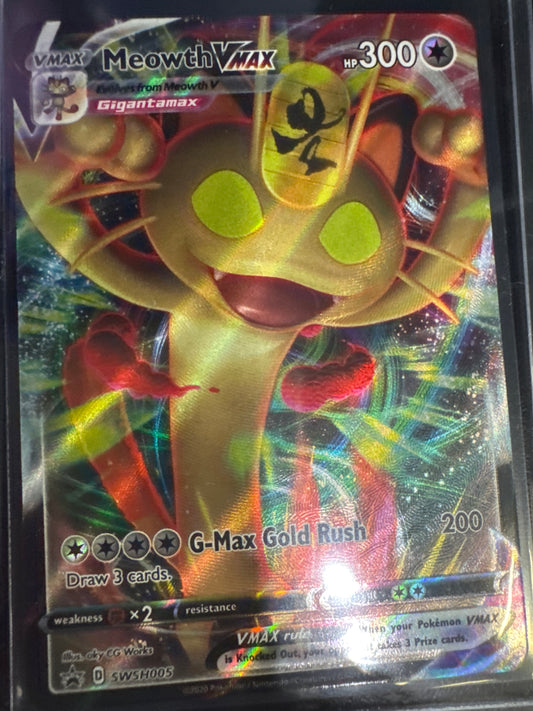 Pokemon Meowth VMAX SWSH005 promo
