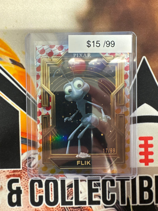 2025 Topps Disney Pixar Gold Flik Gold Turning Red Etch /99