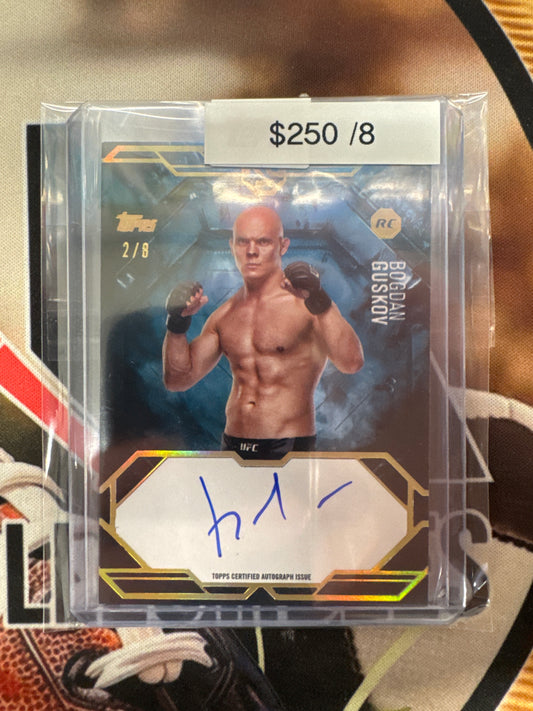 2025 Topps UFC Knockout Bogdan Guskov Rookie Autograph Gold /8