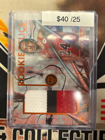2026 Topps Motif Basketball Noa Essengue Rookie Relics Orange Refractor /25