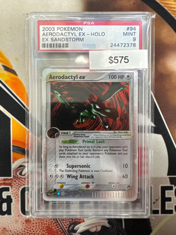 Pokémon Aerodactyl ex Holo Sandstorm 94/100 PSA 9