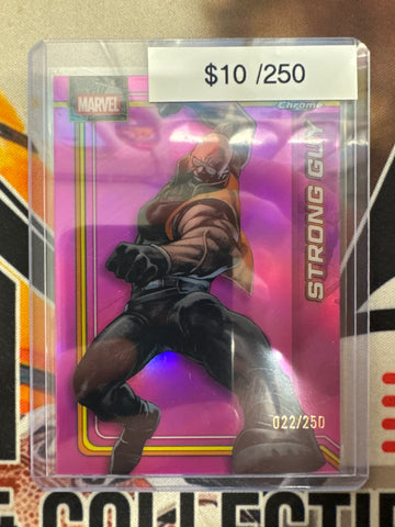 2026 Topps Chrome Marvel Strong Guy Pink Refractor /250