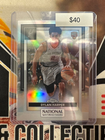 2026 Topps Chrome NBA The National Dylan Harper Rookie Refractor