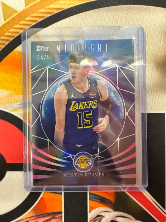 2025-26 Topps Midnight NBA Austin Reaves MoonFall Refractor /99