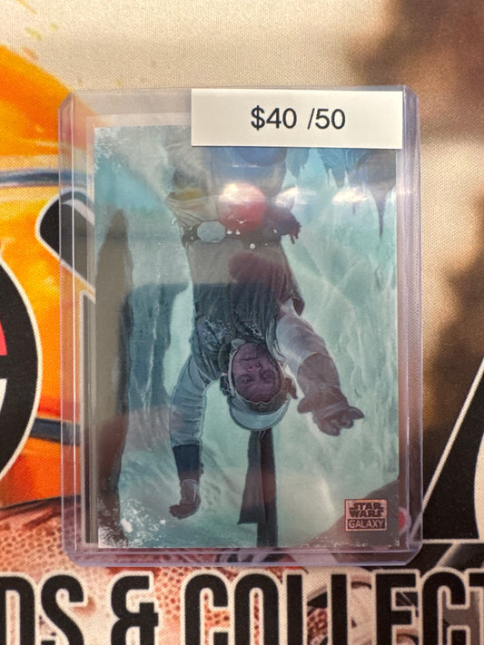 2025 Topps Star Wars Galaxy Luke Skywalker In The Wampa’s Den Mojo Refractor /50