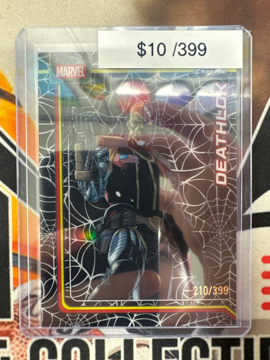 2026 Topps Chrome Marvel Deathlok Spider-Web Refractor /399