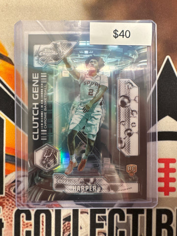 2026 Topps Chrome NBA Update Dylan Harper Rookie Clutch Gene Refractor