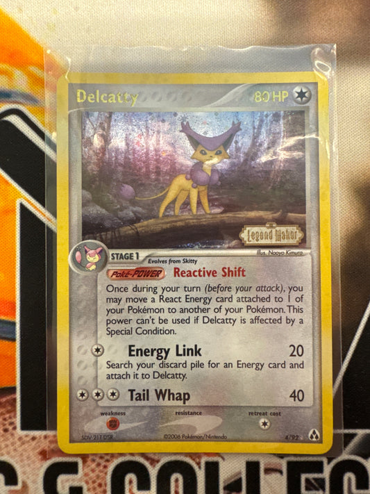 Pokémon Delcatty 4/92 Legend Maker Reverse Holo