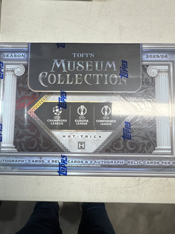 2025-26 Topps Museum Collection UEFA Champion’s League Hat Trick hobby