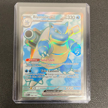 Pokémon Blastoise ex Full Art (151) 184/165