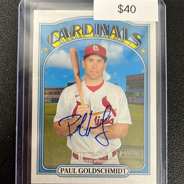 2021 Topps Heritage Paul Goldschmidt auto