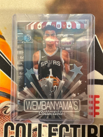 2025-26 Topps Bowman Basketball Victor Wembanyama Hobby Stars Refractor Insert