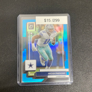 2022 NFL Donruss Optic Micah Parsons Blue /299