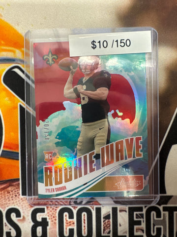2025 Panini Absolute NFL Tyler Shough Rookie Wave Red Refractor /150