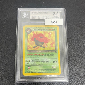 2000 Pokémon Dark Vileplume Team Rocket Holo 13/82 BGS 8.5