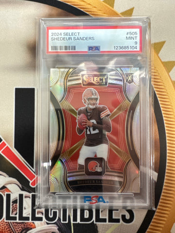 2024 Panini Select NFL Shedeur Sanders Rookie XRC PSA 9