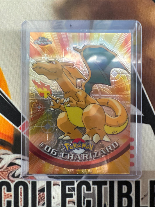 2000 Topps Chrome Pokemon Charizard TV Animation Edition #06