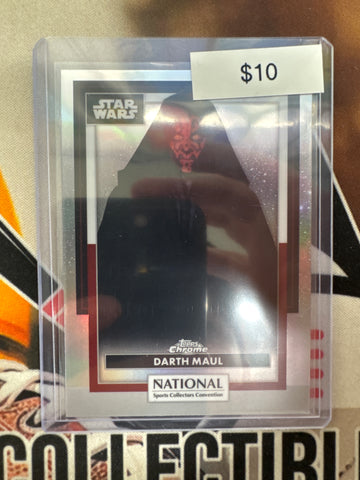 2026 Topps Chrome Star Wars X The National Darth Maul Refractor
