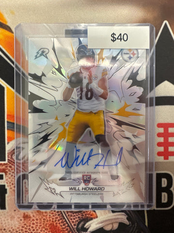 2026 Topps Resurgence NFL Will Howard Rookie Autograph Refractor
