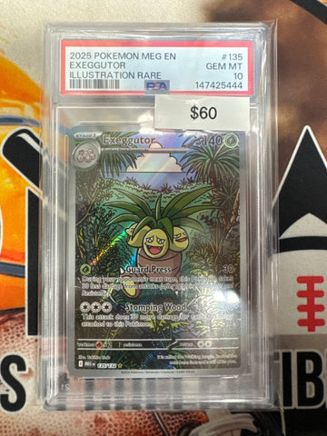 Pokémon Exeggutor Mega Evolution 135/132 Illustration Rare PSA 10