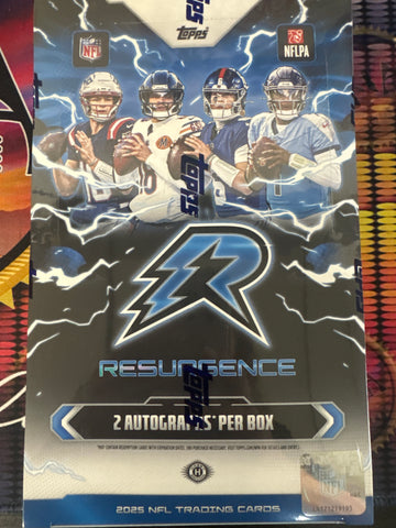 2025 Topps Resurgence NFL Hobby box