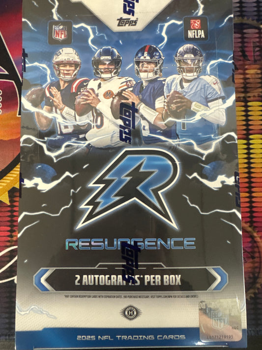 2025 Topps Resurgence NFL Hobby box