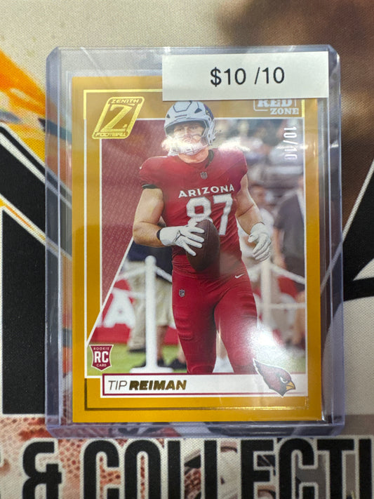 2024 Panini Zenith NFL Tip Reiman Rookie Gold Refractor /10