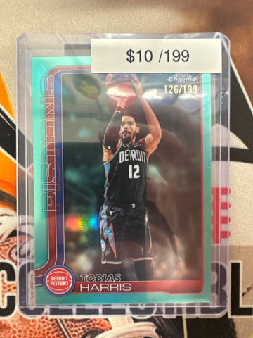 2026 Topps Chrome NBA Update Tobias Harris Teal Refractor /199