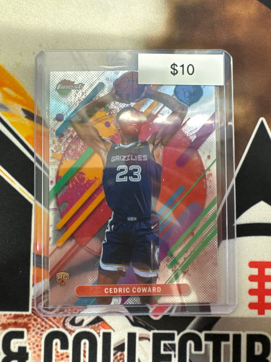 2026 Topps Finest NBA Cedric Coward Rare Rookie