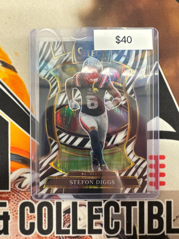 2025 Panini Select NFL Stefon Diggs Concourse Zebra Prizm SSP