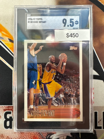 1996-97 Topps Basketball Kobe Bryant Rookie SGC 9.5