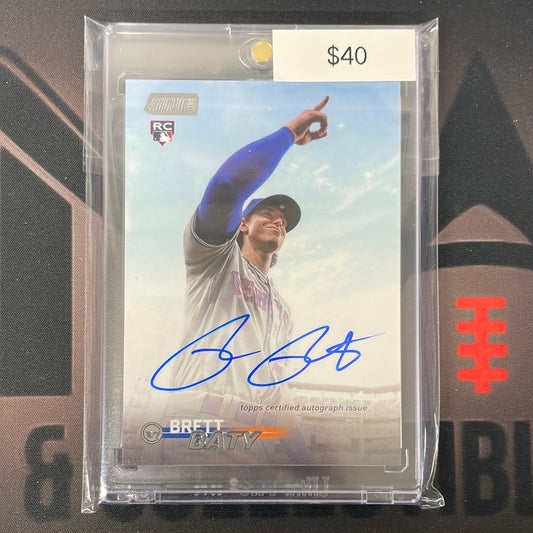 2023 Stadium Clubs Brett Baty Rookie Auto