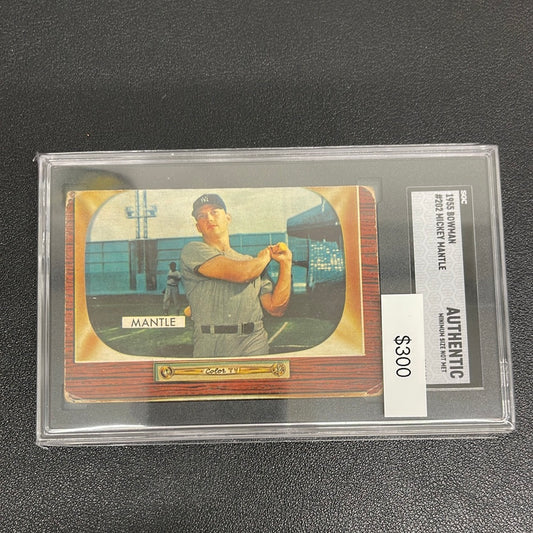 1955 MLB Bowman Mickey Mantle SGC Authentic