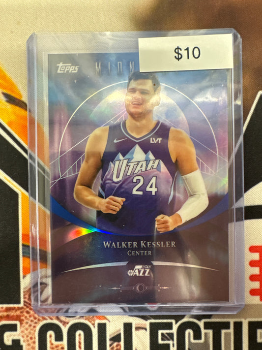 2025-26 Topps Midnight NBA Walker Kessler Blue Refractor