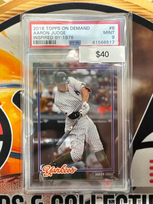 2018 Topps On Demand Aaron Judge Rookie Inspired By 1978 PSA 9