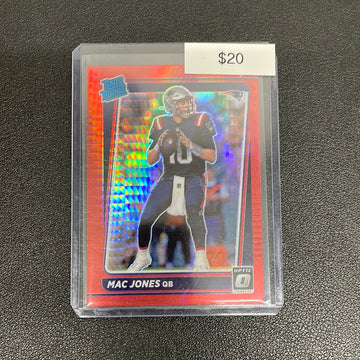 2021 Optic Red Hyper Rated Rookie Mac Jones