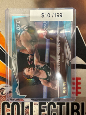 2026 Topps Chrome UFC Raquel Pennington Teal Refractor /199