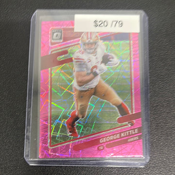 2021 NFL Donruss Optic George Kittle Pink Velocity /79