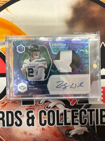 2021 Panini Elements NFL Zach Wilson Rookie Patch Autograph /5